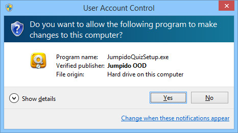 Start Jumpido Quiz Setup