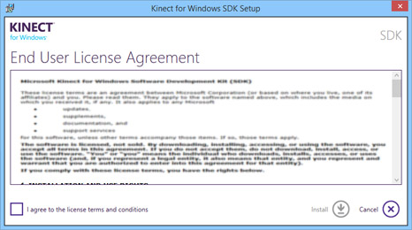 Install Kinect software